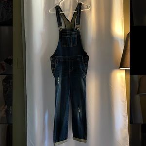 Torrid overall distressed jeans